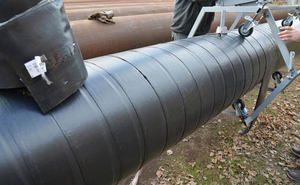 Термоусаживаемая лента для гидроизоляции стыков труб